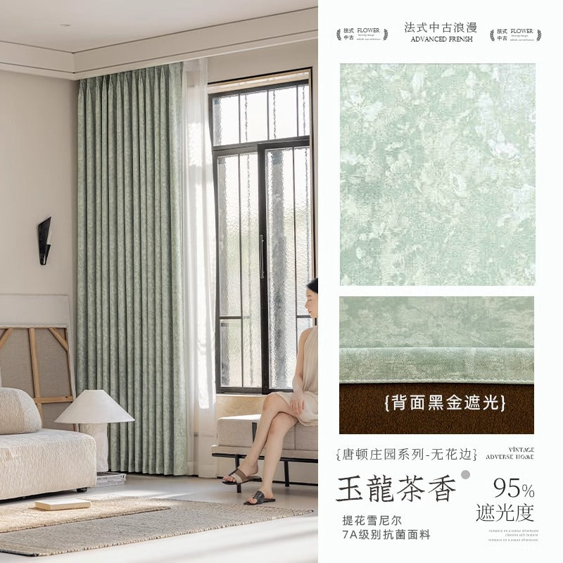 Downton abbey french chenille curtains blackout bedroom classy curtains fabric living room shaoxing keqiao finished fabric