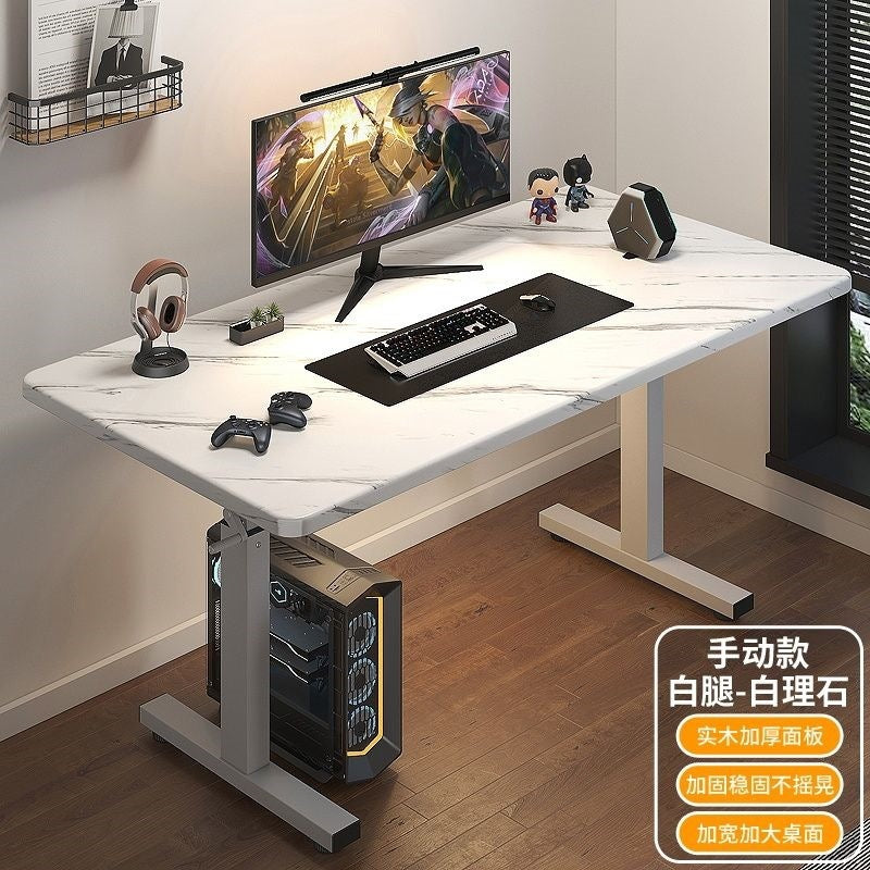 Electric adjustable desk - heavy-duty, reinforced legs - perfect for home office, gaming, study, and computer use