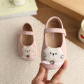 Vancahaoins french suede small leather shoes  spring & fall new arrivalk-stylegirl cartoon cat princess flats