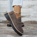 autumn new arrivals: plus-size women's loafers for cross-border e-commerce. available in sizes 36-43. wholesale options available. dropshipping to  and