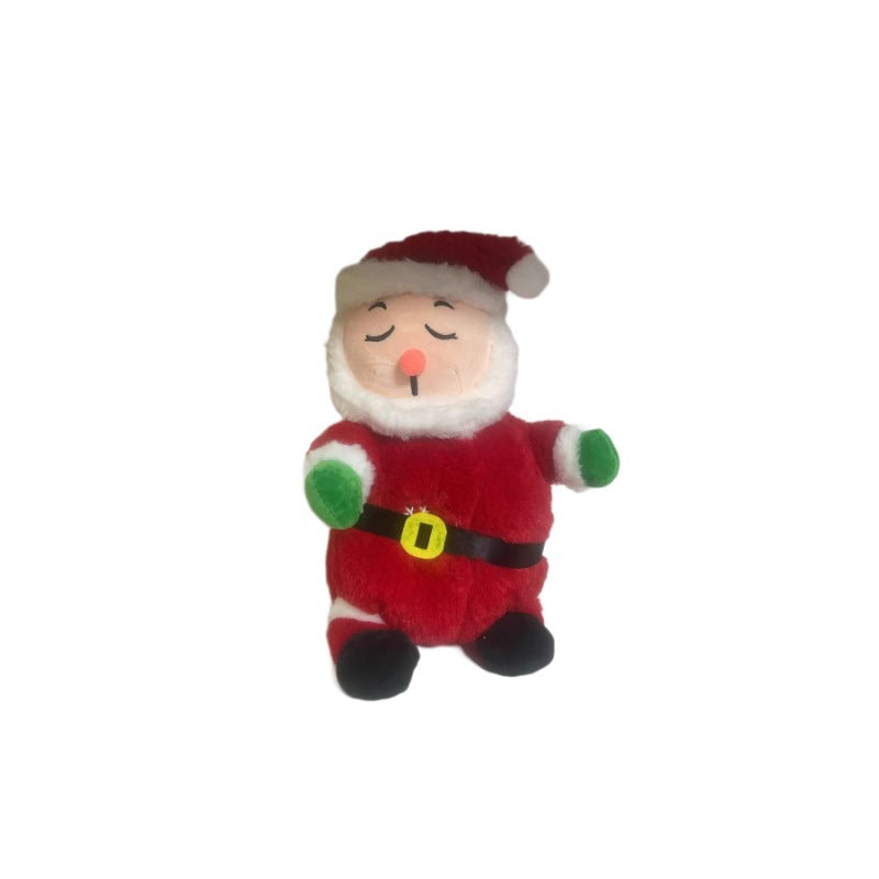 Santa claus plush toy - light-up, breathing, musical, soothing doll for kids - baby comfort toy - cross-border e-commerce