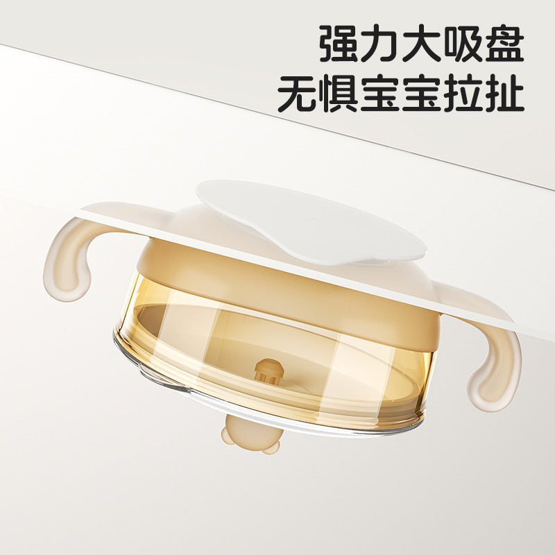 Baby elephant baby food bowl newborn ppsu bowl suction cup baby special silicone soft spoon rice paste food bowl