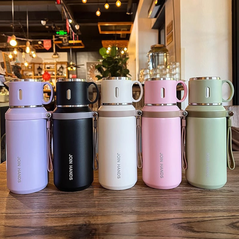 316 stainless steel thermos cup for girls large capacity thermos kettle high appearance tea bowl lid cup ready-made personalized wholesale