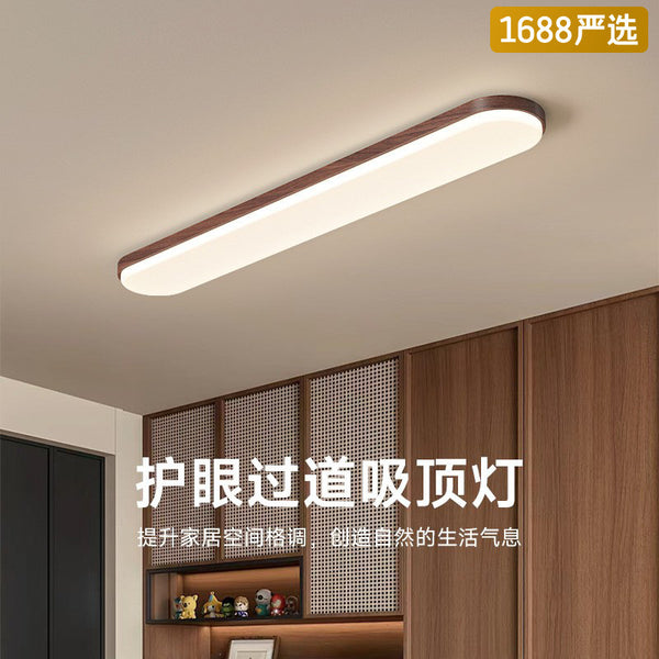 [Strict selection] Medieval style corridor aisle coat and hat ceiling light wabi sandy wind walnut pattern home balcony light retro