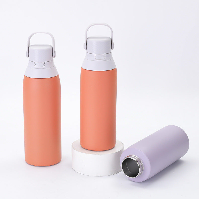 304 stainless steel thermos cup outdoor high-looking large-capacity space kettle portable handle sports water kettle