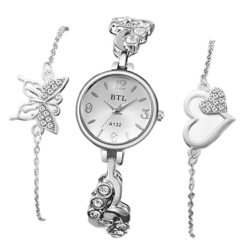 Women's quartz bracelet watch suitfashion small dial watch jewelry douyin popular trendy diamond women's watch women's watch