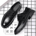 Men's leather dress shoes - soft leather, soft sole - live stream, business formal, youth casual, groomsmen, wedding shoes