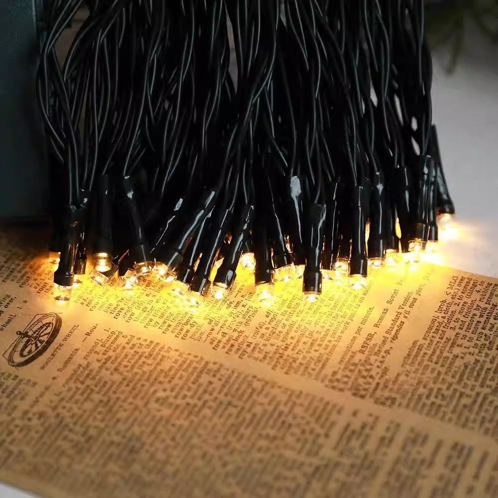 Cross-border outdoor waterproof battery box light string, garden decorative light string, Christmas decorative led waterproof light string