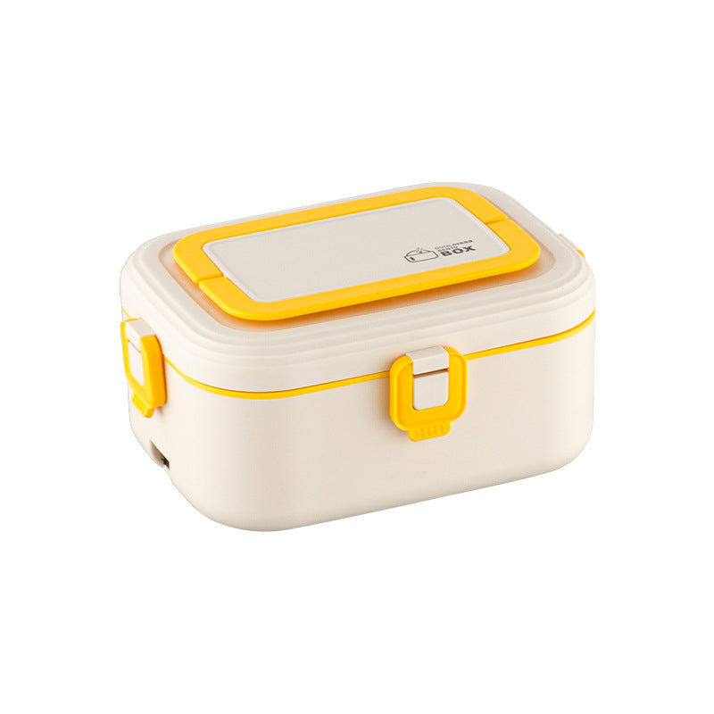 304 stainless steel electric lunch box - perfect for students and office workers. keeps food hot, microwave-safe, and portable