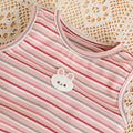 Summer baby clothes for girls: stylish striped lightweight tank top romper - super cute newborn bodysuit for outdoor wear