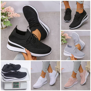 New arrival: plus-size fashion sneakers for women - cross-border flyknit athletic shoes - dropshipping available for  and