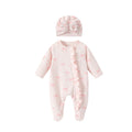 Newborn baby clothes spring outfit full month baby girl romper warm spring autumn newborn inner layer crawling suit long sleeve