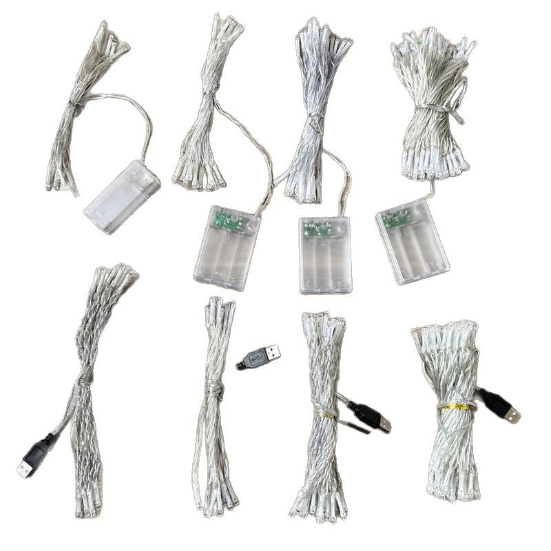 Battery light string colorful lights flashing lights full sky star lights christmas decorative lights holiday led light string USB string light cable