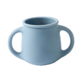 new food-grade silicone straw cup, kids' water bottle, baby training cup, drop-proof milk cup, feeding utensil