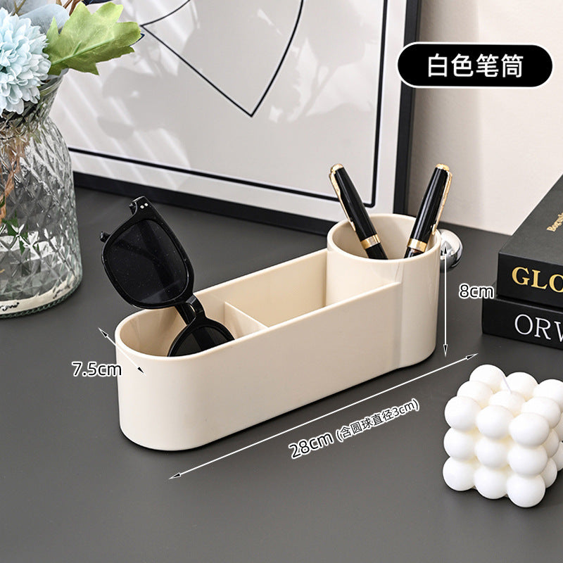 Entrance sundries storage box Office desktop storage set Dresser storage holder Makeup brush storage bucket Pen holder