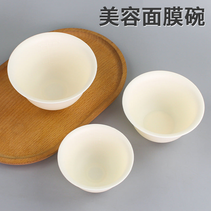 Flat silicone bowl soft bowl beauty mask bowl mixing mask soft small bowl makeup spa tool mask tool manufacturer