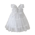 【clearance】girls' summer dress - fairy-inspired spaghetti strap tulle dress with wing detail - tutu skirt performance dress