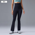 High-waisted, butt-lifting, flared yoga pants with a foldable waistband. these slimming, barely-there leggings are perfect for workouts and fitness activities. style d25102