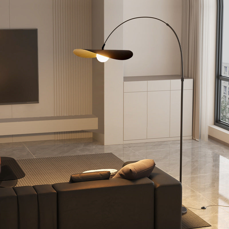 Hat floor lamp french modern minimalist living room sofa bedroom study retro unique fishing light designer lamp