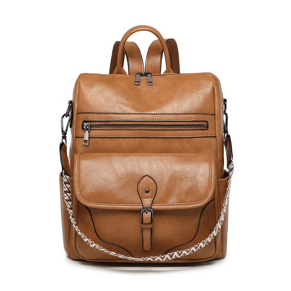 Spring  women's backpack lightweight girls retro backpack large capacity leisure travel dual-purpose shoulder bag