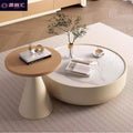 Solid wood slate coffee table cream style living room for home wood color large and small apartment floor cabinet accessible luxury stretch tv cabinet