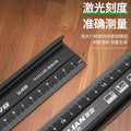 Baolian aluminum alloy multifunctional protective ruler anti-cut hand ruler high precision protective anti-cut ruler industrial grade measuring ruler