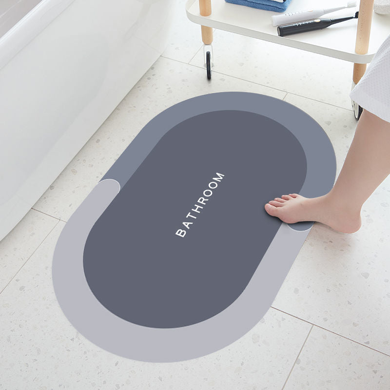 soft diatom mud floor mat bathroom non-slip mat casual toilet bathroom door absorbent quick-drying foot mat