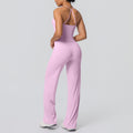 High-waisted, butt-lifting, cloud-soft, quick-drying yoga set featuring a sexy camisole and racerback design. perfect for outdoor activities, casual wear, running, and fitness