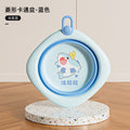 Newborn kids foldable wash basin, drop-resistant & high-temperature resistant, baby bath & bottom washing basin, home use, hangable, minimalist storage basin