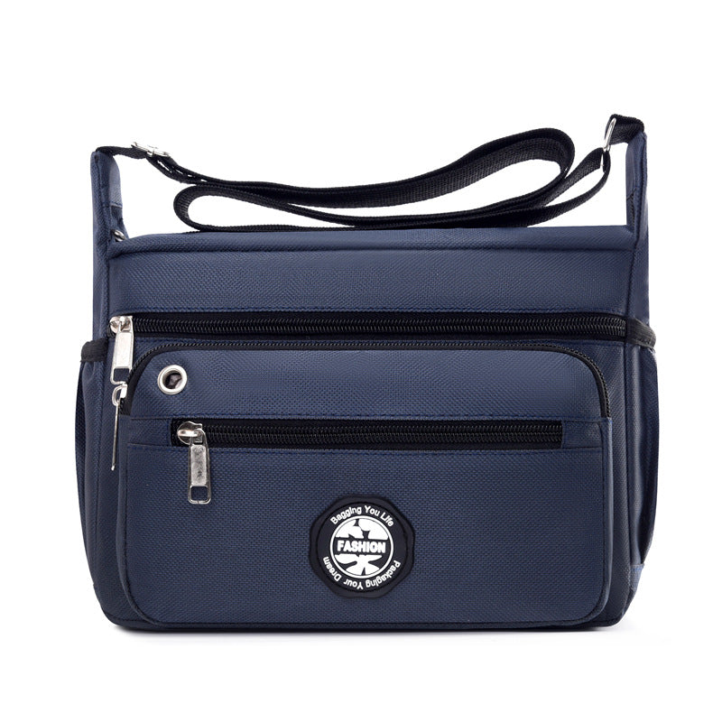 New shoulder bag large-capacity anti-splashing and wear-resistant backpack multi-pocket fashionable men's business leisure   bag