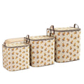 New teddy bear storage bag - collapsible fabric organizer for clothes, quilts, and toys - closet storage box