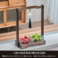 [two grids] lifting plate + gold-rimmed glass bowl