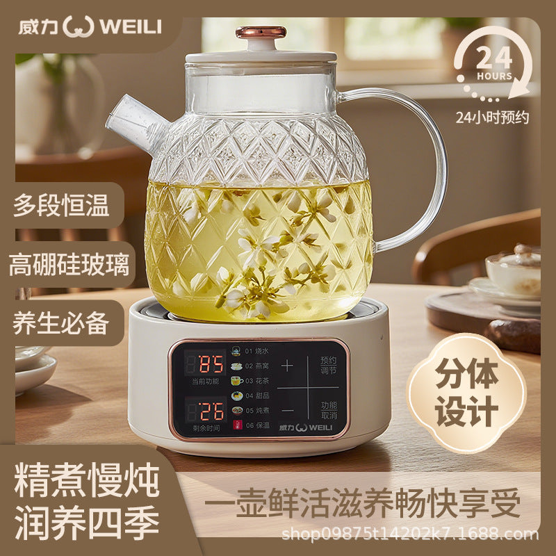 Powerful teapot health glass small office for home constant temperature teapot high appearance wholesale cross-border american regulations