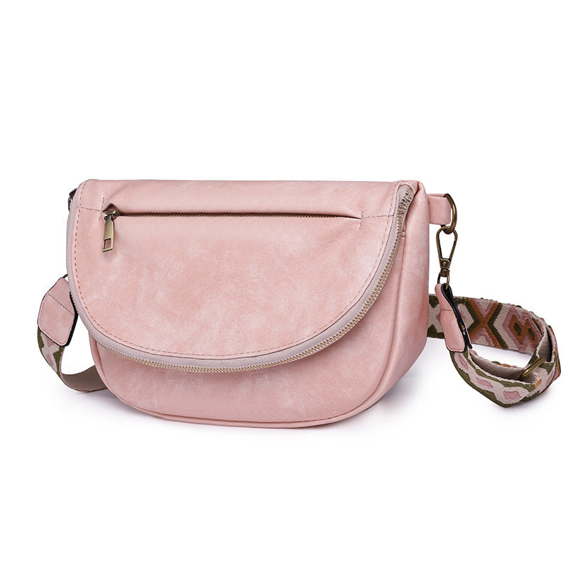 Foreign trade popular breast bag women's new European and American retro shoulder messenger bag women's breast bag casual simple commuter women's bag