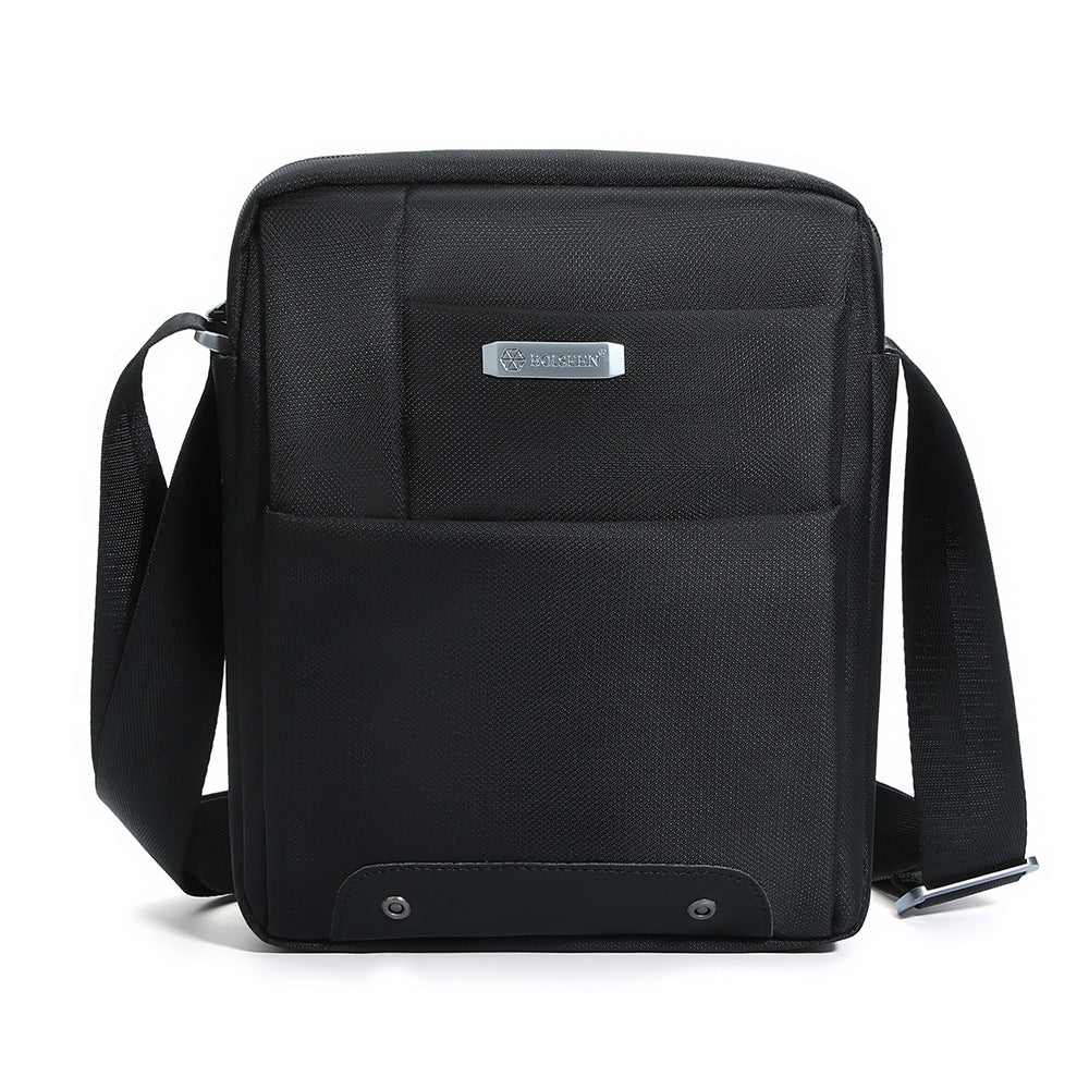 Boiseen new unavailable  spot men's shoulder bag business satchel simple youth men's bag wholesale