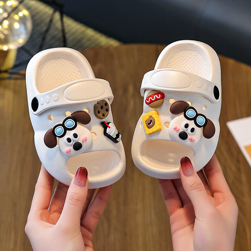Eva slippers - women's summer cartoon cute non-slip indoor bath thick sole slippers - baby sandals