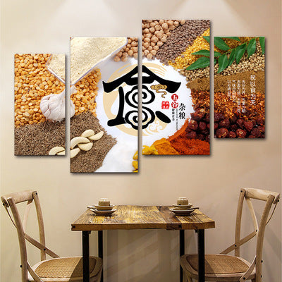 Hotel decorative painting hot pot restaurant box hanging painting creative restaurant barbecue shop seasoning wall background mural