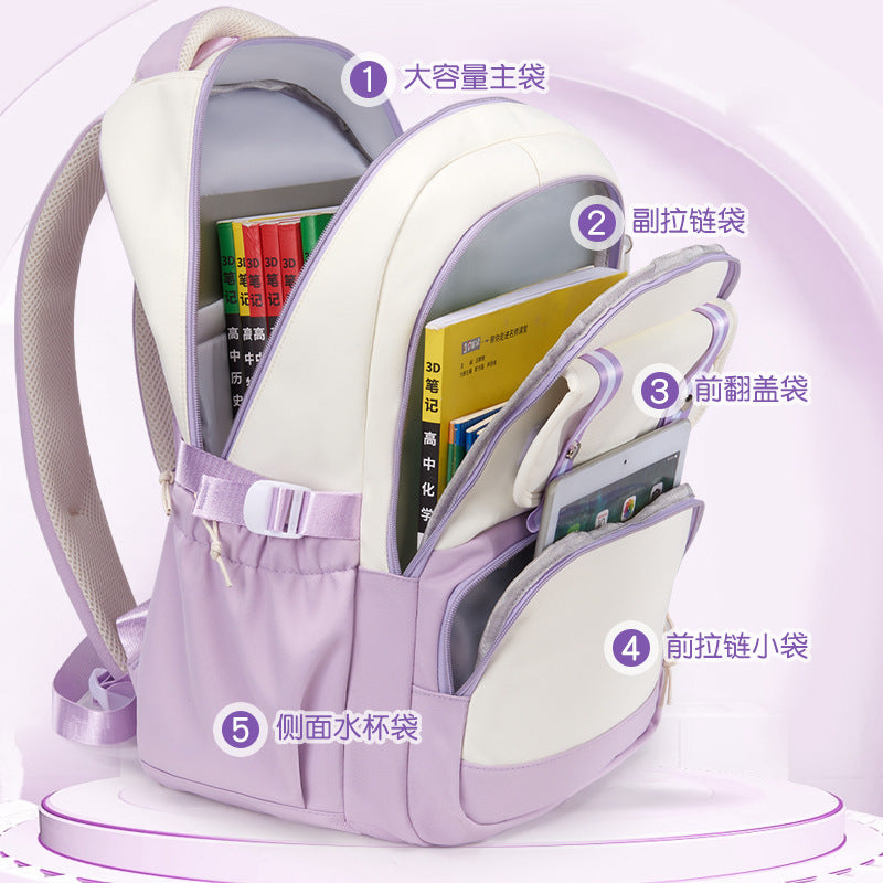 Kapibara schoolbag versatile large capacity lightweight 3-4-6 grade primary school students reduce the burden 2025 new backpack