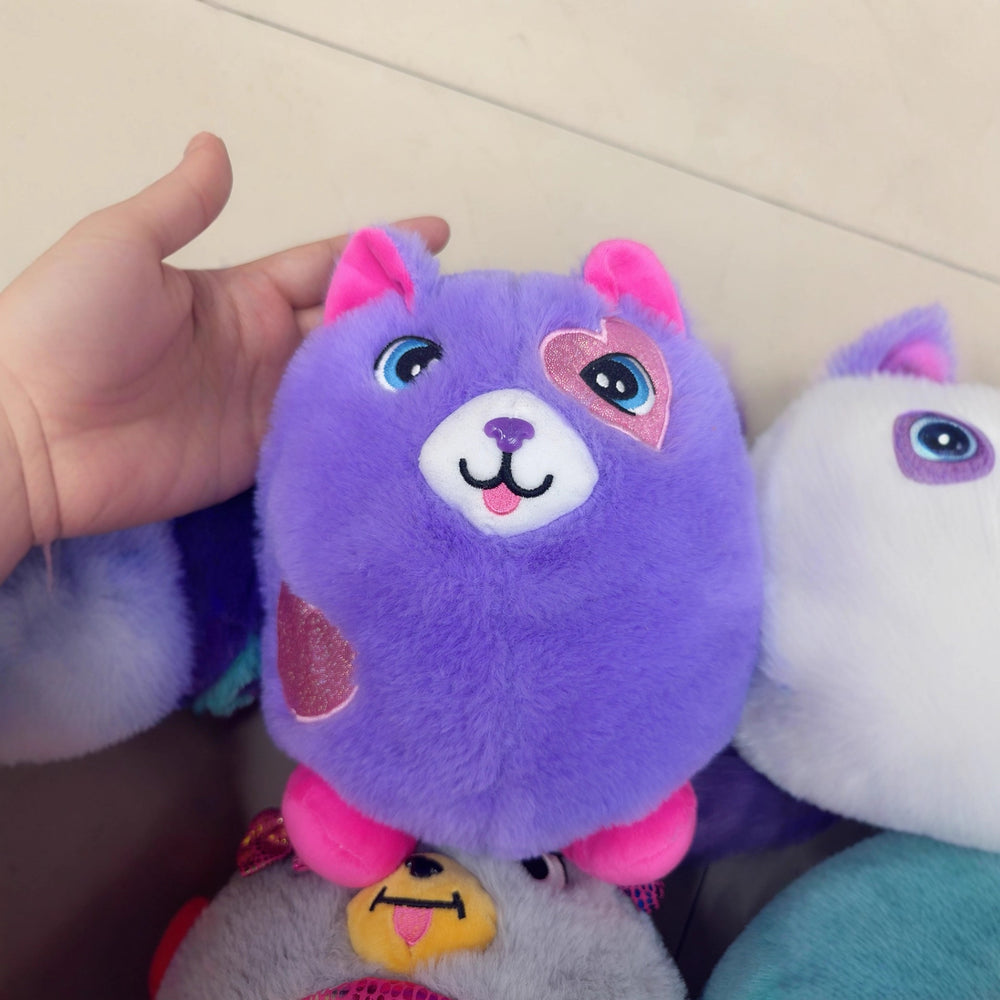new arrival long-haired monster tail-up cat plush toy artificial cat blind box doll pendant kids gift