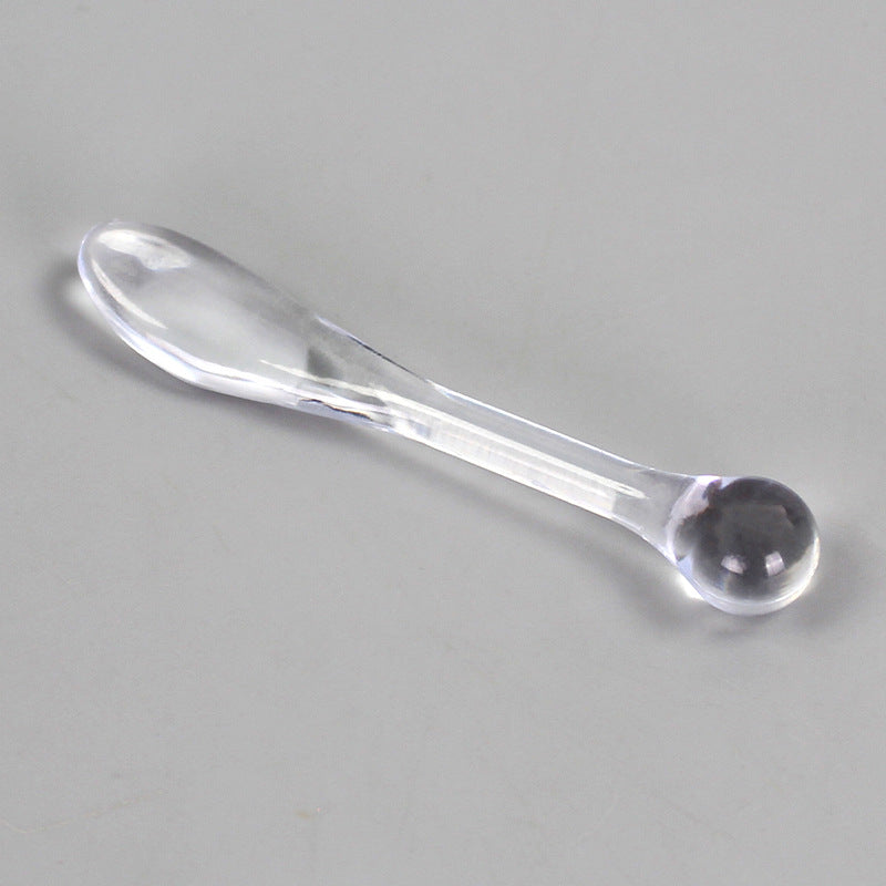 Eye massage stick, facial mask stick, eye cream scoop stick, beauty stick, facial cream stick, plastic stick, amber