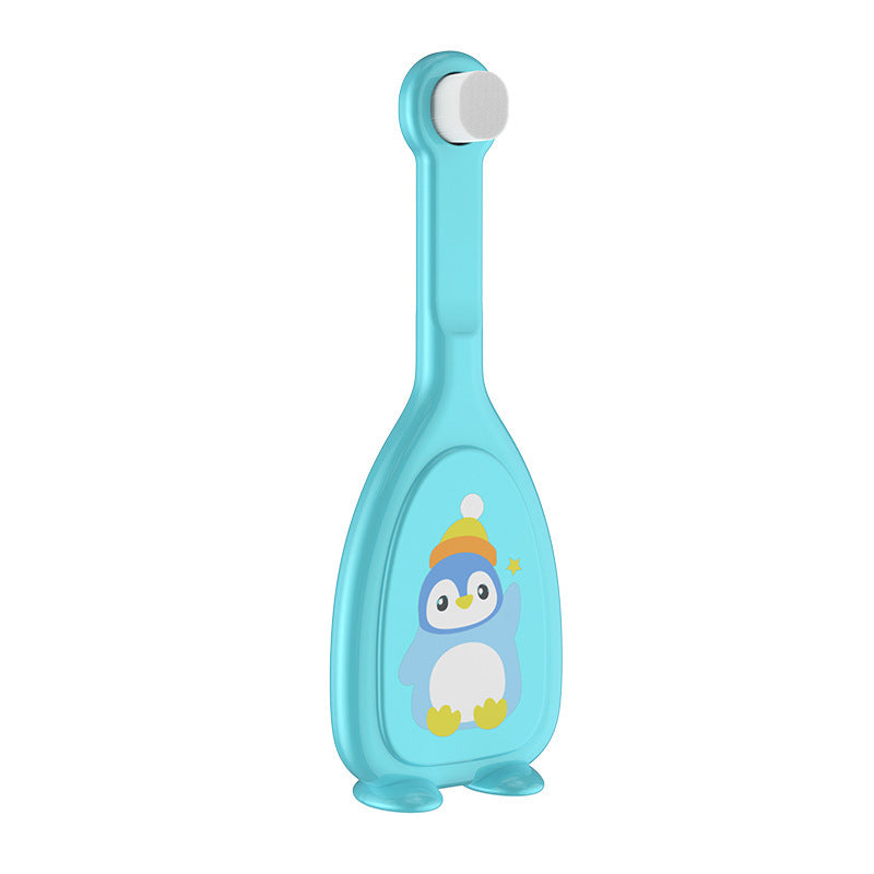 New cartoon children's 10,000-bristled toothbrush, soft-bristled toothbrush, baby tooth protection, small brush head, toothbrush box.