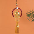 New vermilion ring bring in wealth and treasure cat ping an ruyi pendant car pendant rearview mirror creative cute car interior decoration