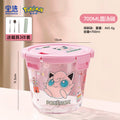 Pokémon glass lunch box - high borosilicate glass bowl - microwaveable food container - food storage container - bento box for students and office workers