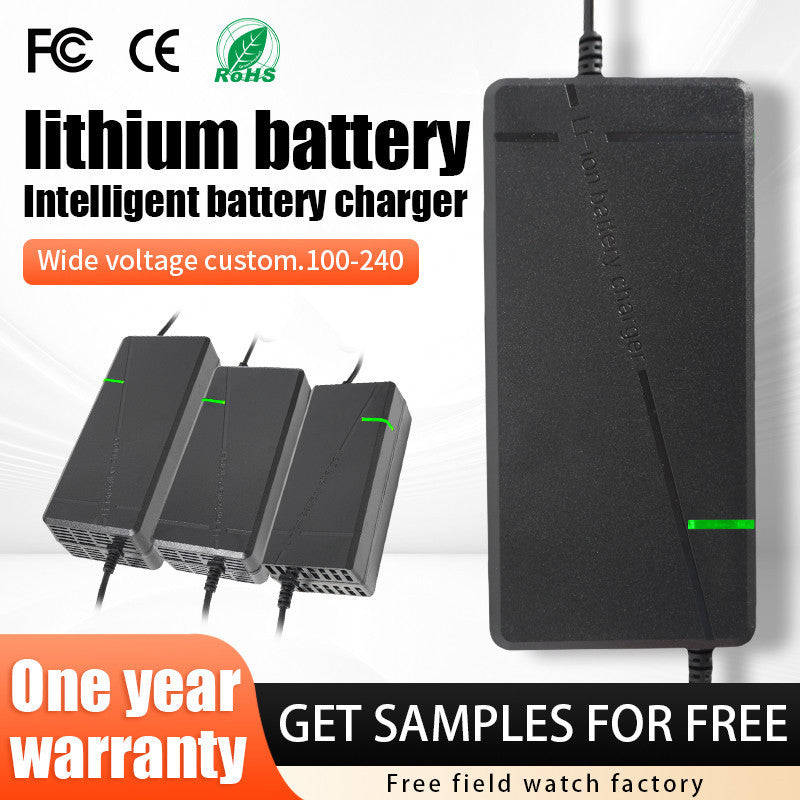 lithium battery charger, specifically designed for 36v, 48v, 60v, and 72v two-wheeled vehicles, scooters, and smart electric vehicles