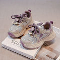 Boys' spring  new mesh sneakers: lightweight, soft-soled athletic shoes for older kids and teens - korean style chunky sneakers