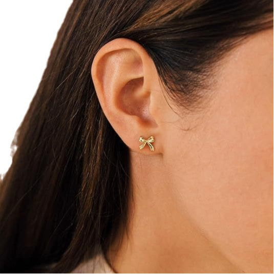 2024 new bowknot stud earrings for women, fashionable and elegant, unique and high-end, personalized earrings - in stock