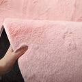 Ins style imitation rabbit fur carpet living room coffee table full floor mat bedroom bedside blanket machine washable stuffed bay window floor mat