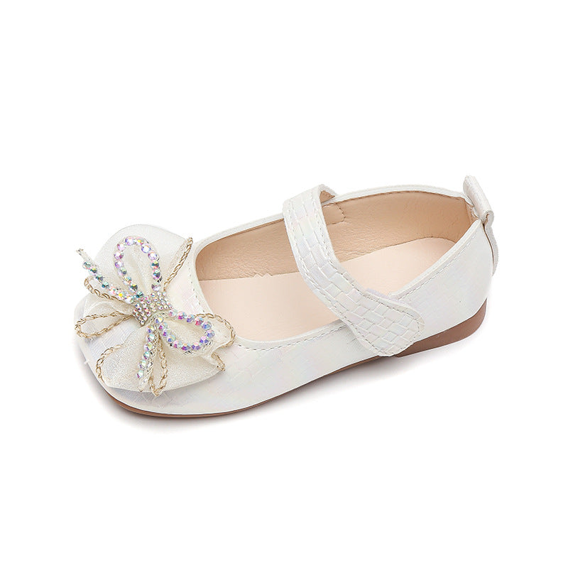 Girls' leather shoes  new princess shoes baby girl soft sole children's shoes spring and autumn single shoes pink non-slip