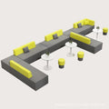 Office sofa irregular shape training institution patchwork sofa reception rest area business reception casual sofa sf-02