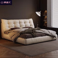 Master bedroom black leather bed 1.5m storage low box wedding bed casualaccessible luxury double bed 1.8m cushion upholstered bed